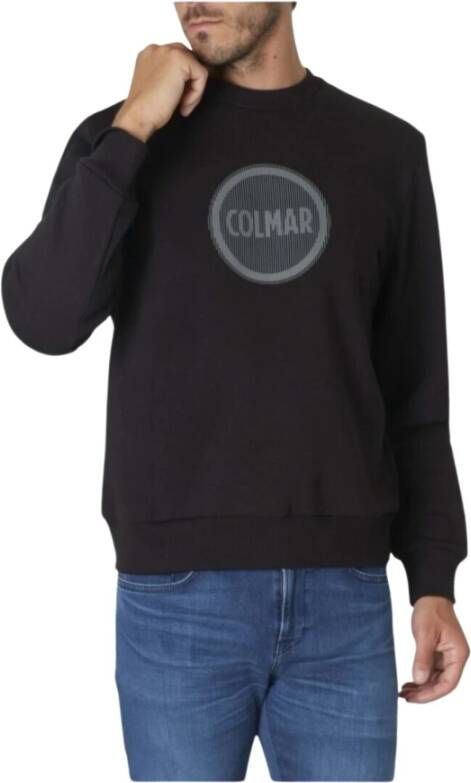 Colmar Heren Crewneck Sweatshirt met Logo Zwart Heren