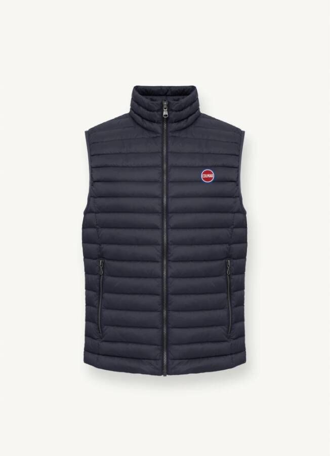 Colmar Ultralichte Bodywarmer van Gerecyclede Stof met Gewatteerde Kraag Blauw Heren