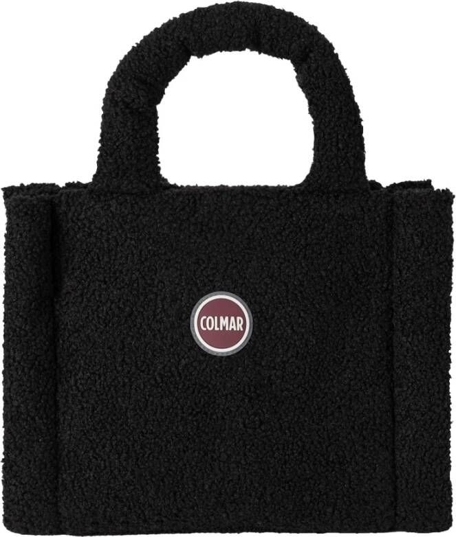 Colmar Mini Teddybeer Effect Handtas Zwart Dames