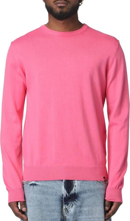 Colmar Heren Katoenen Trui Lange Mouwen Pink Heren