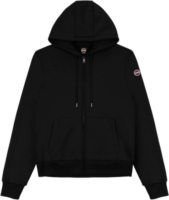 Colmar Zwarte Sweater met Volledige Ritssluiting en Capuchon Black Heren
