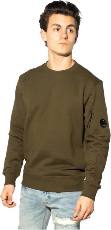 C.P. Company Bruine Diagonale Fleece Sweater voor Heren Brown Heren