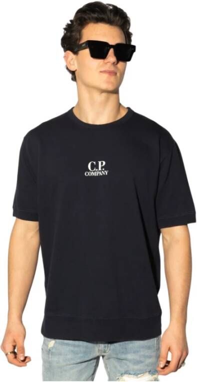C.P. Company T-Shirts Blauw Heren