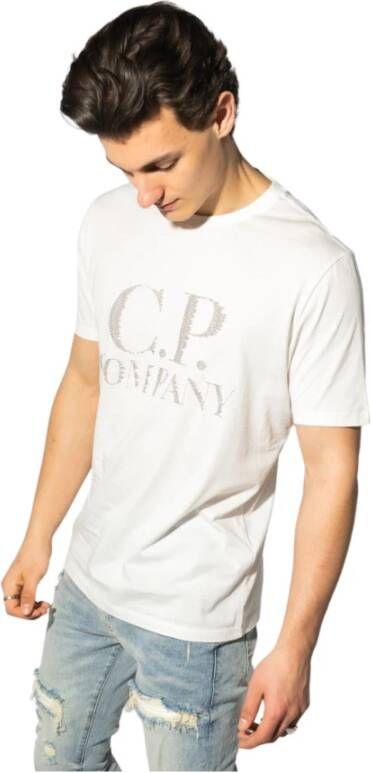 C.P. Company T-Shirt Klassieke Stijl White Heren - Foto 3