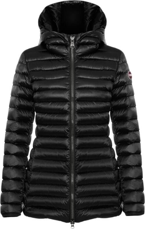 Colmar Zwarte gevoerde halflange damesjas met capuchon Black Dames