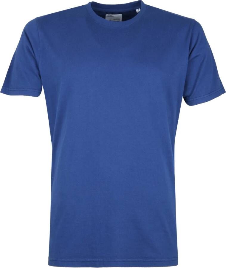 Colorful Standard Organic T-shirt Blauw Heren