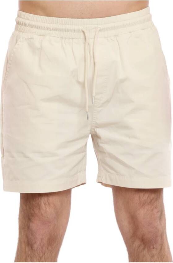 Colorful Standard Organische twill shorts Beige Heren