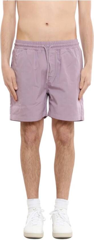 Colorful Standard Organische twill shorts Paars Heren