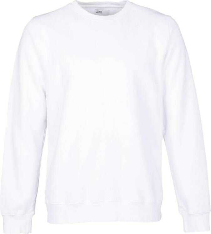 Colorful Standard Ronde nek sweatshirt White Heren