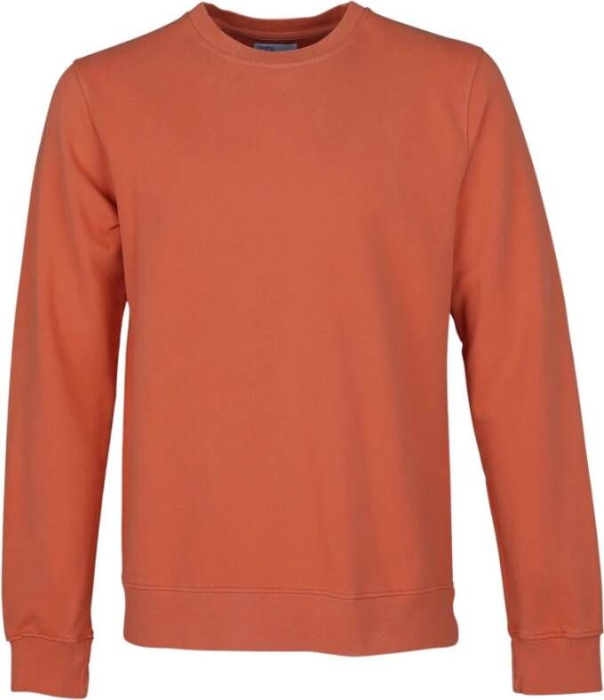 Colorful Standard Sweatshirt ronde hals Classic Organic dark amber Oranje Heren