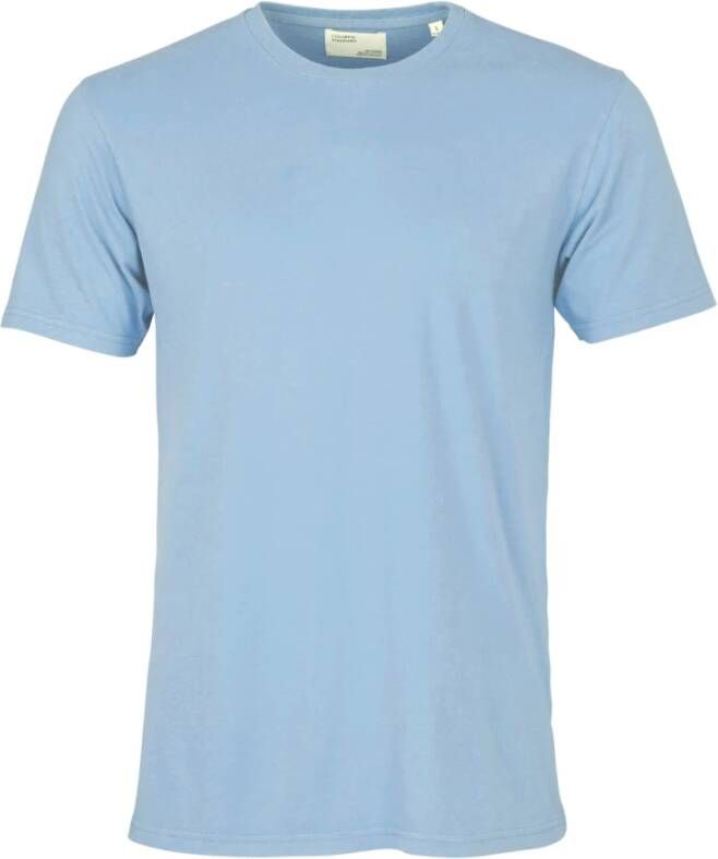 Colorful Standard T-shirt Classic Organic Blauw Heren