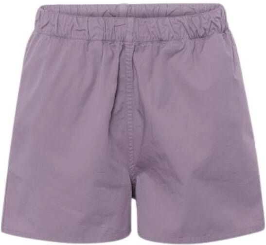 Colorful Standard Women Organic Twill Shorts Purple Dames
