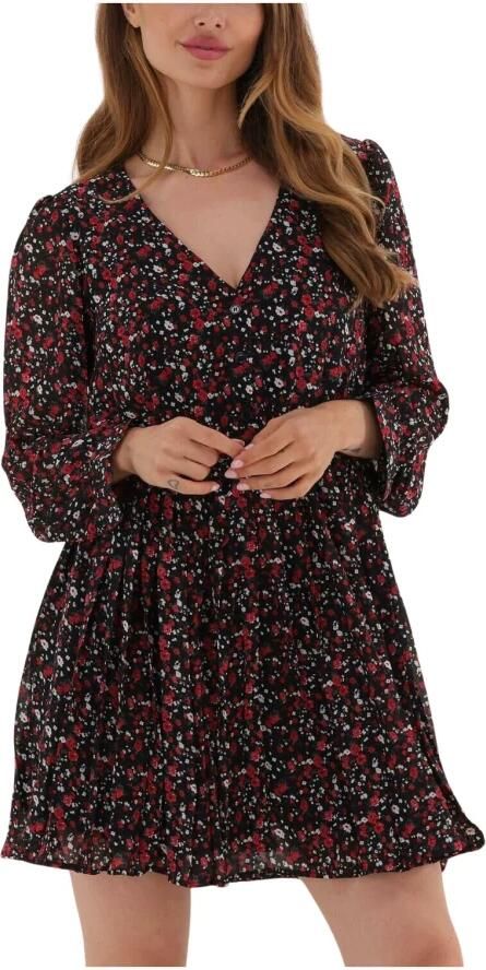 COLOURFUL REBEL Dames Jurken Olsa Mini Flower Mini Dress Rood - Foto 3