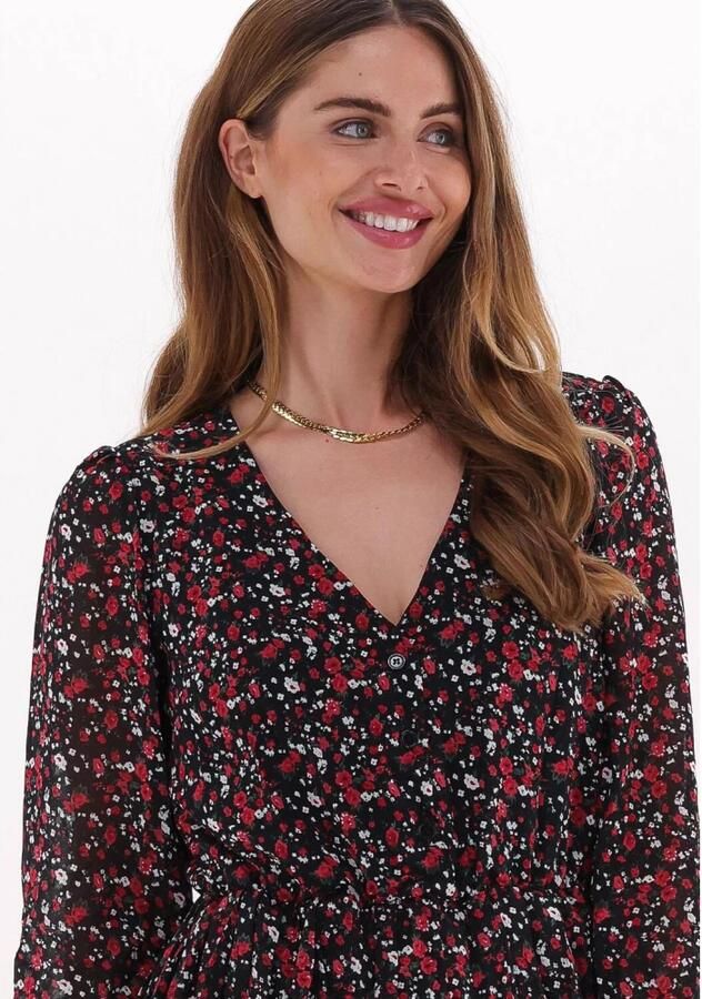 COLOURFUL REBEL Dames Jurken Olsa Mini Flower Mini Dress Rood