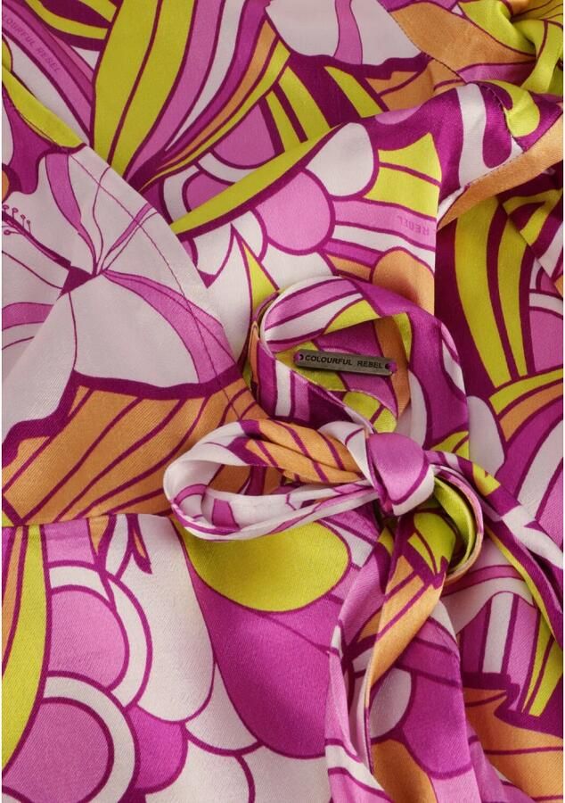 Colourful Rebel Bohemian Bloemen Wrap Maxi Jurk Multicolor Dames