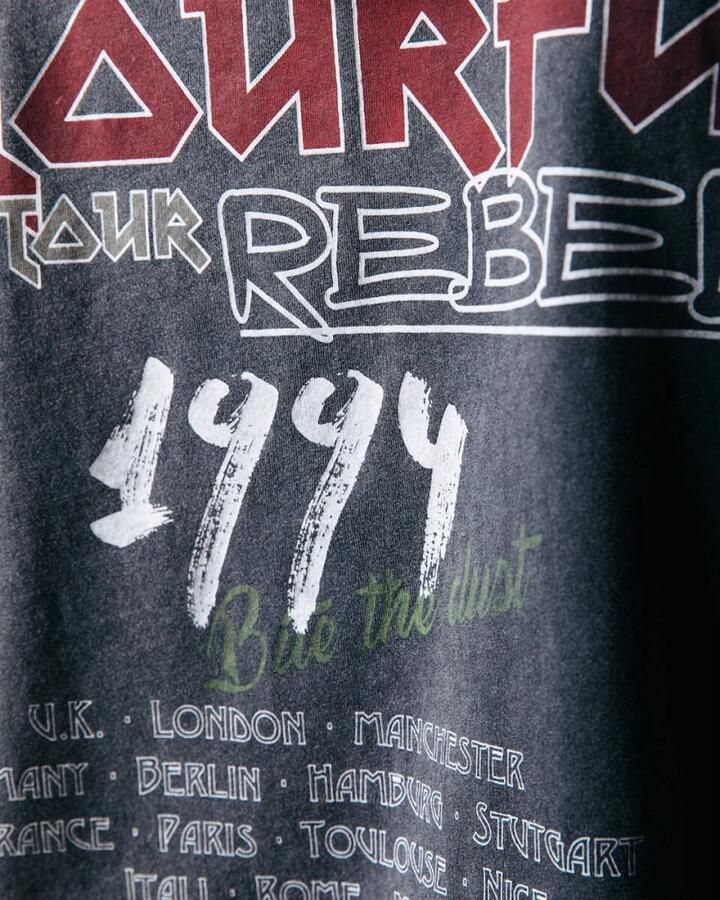 Colourful Rebel Concert Acid Wash Loosefit Tee Gray Dames - Foto 4