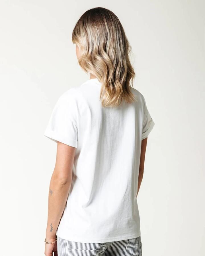 COLOURFUL REBEL Dames Tops & T-shirts Cr Print Boxy Tee Wit - Foto 2