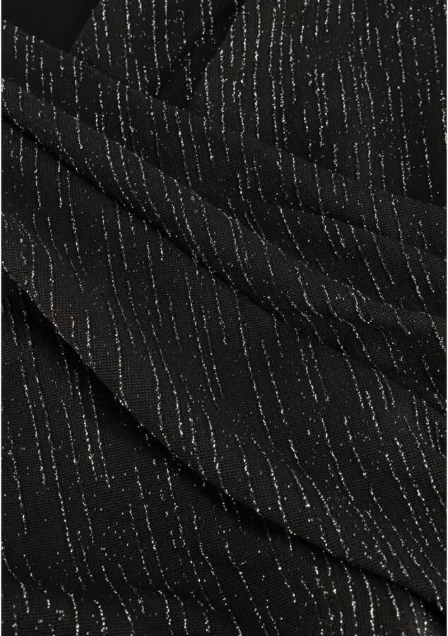 Colourful Rebel jurk Bryssa Lurex Stripes Padded dress LS zwart zilver - Foto 8