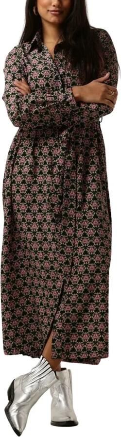 COLOURFUL REBEL Dames Jurken Dalia Graphic Flower Maxi Shirt Dress Multi - Foto 3