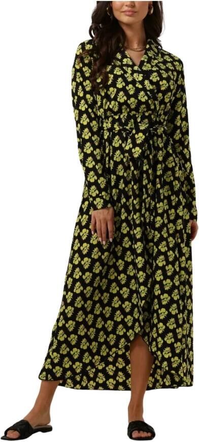 COLOURFUL REBEL Dames Jurken Vivian Big Flower Maxi Dress Geel - Foto 6