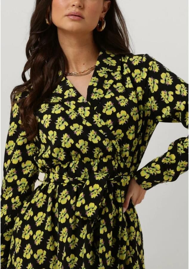 COLOURFUL REBEL Dames Jurken Vivian Big Flower Maxi Dress Geel - Foto 4