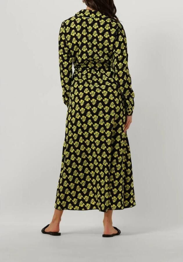 COLOURFUL REBEL Dames Jurken Vivian Big Flower Maxi Dress Geel - Foto 5