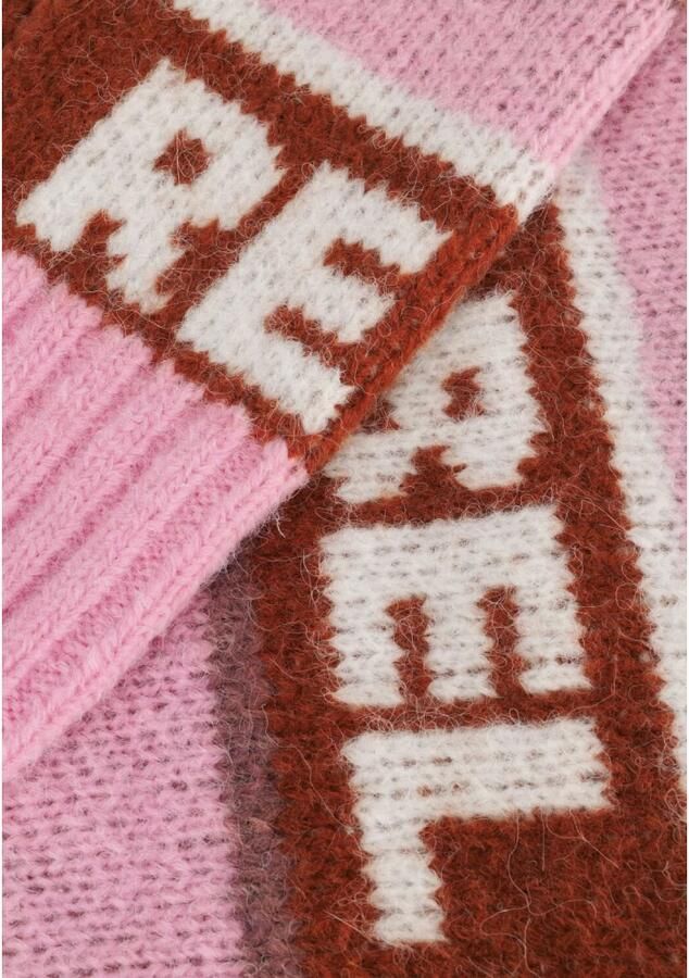 COLOURFUL REBEL Dames Truien & Vesten Ximenia Cr Intarsia Knitted Sweater Roze - Foto 5