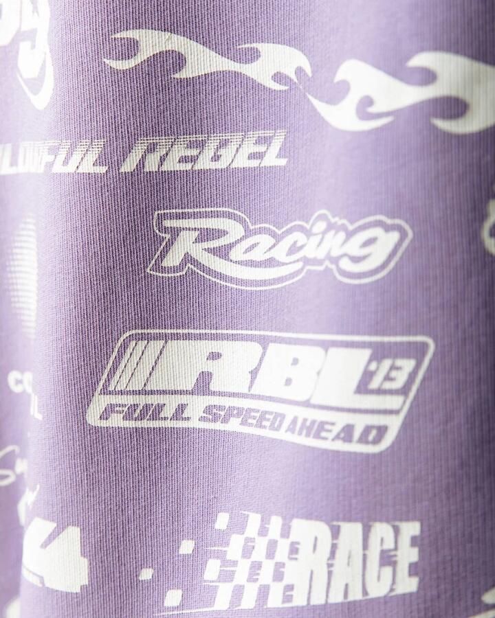 Colourful Rebel Multi Racer Logo Sweater Purple Dames - Foto 4