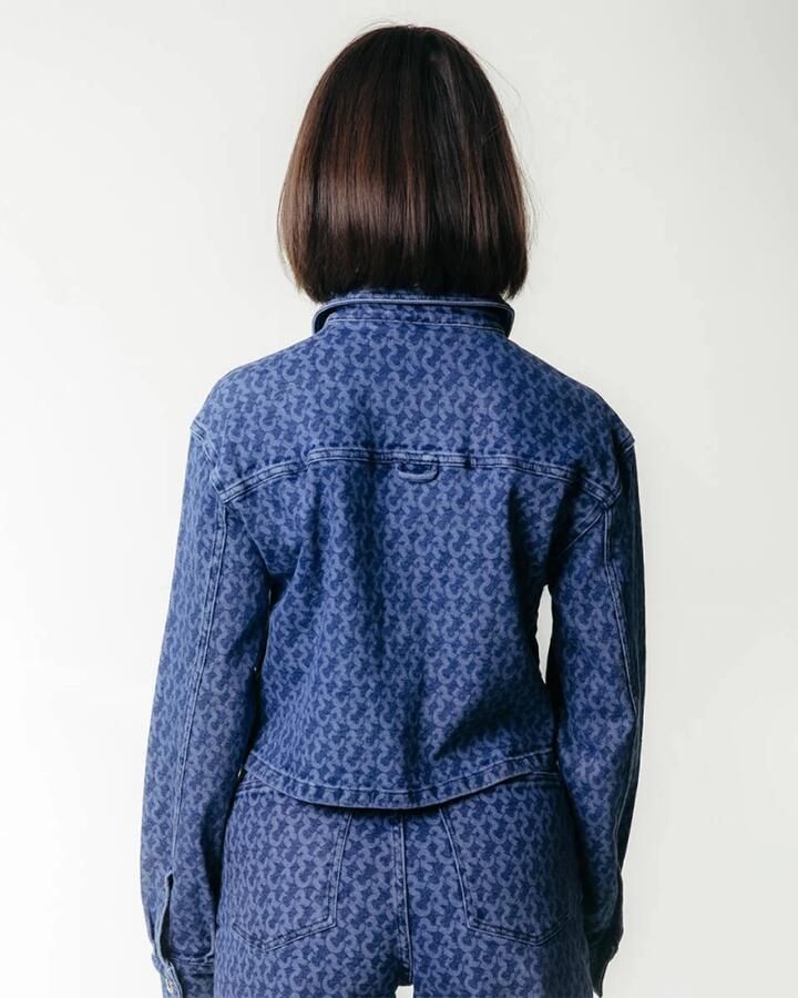 Colourful Rebel Olle Logo Denim Blouse Blue Dames - Foto 3