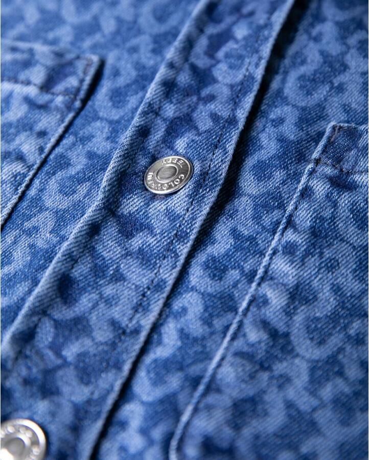 Colourful Rebel Olle Logo Denim Blouse Blue Dames - Foto 2