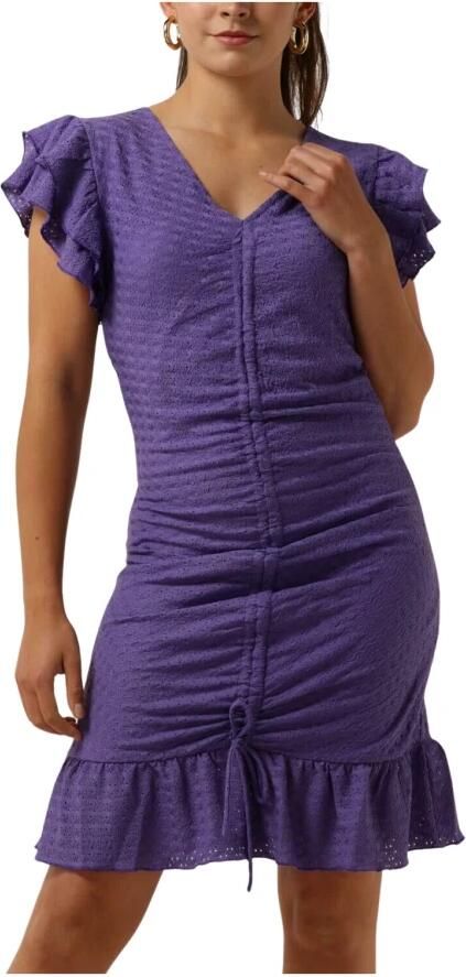 COLOURFUL REBEL Dames Jurken Zorah Knitted Structure Dress Paars - Foto 3