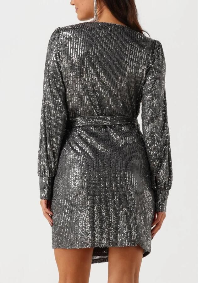 Colourful Rebel Pailletten Wikkeljurk voor Glamoureuze Avonden Gray Dames - Foto 6