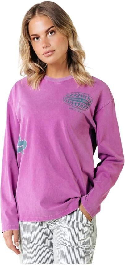 Colourful Rebel Racer Logo Longsleeve Tee Pink Dames