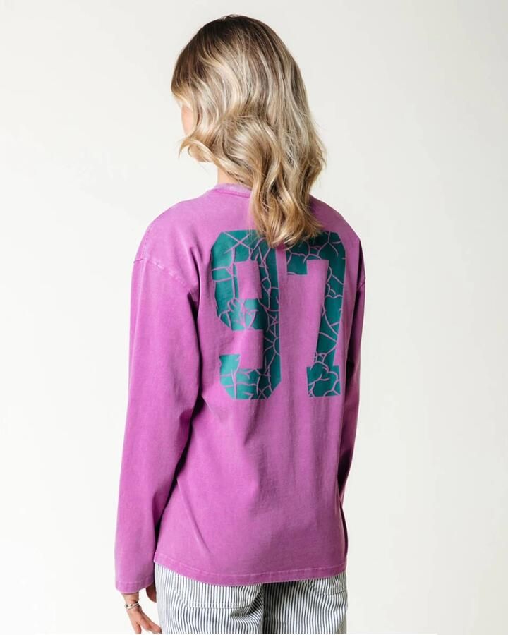Colourful Rebel Racer Logo Longsleeve Tee Pink Dames - Foto 3