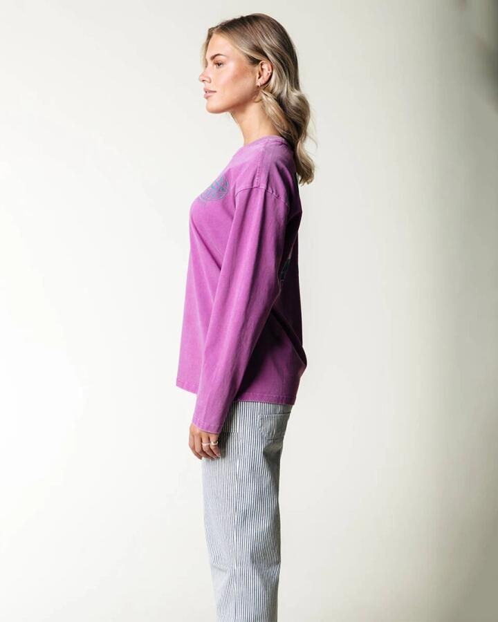 Colourful Rebel Racer Logo Longsleeve Tee Pink Dames - Foto 4