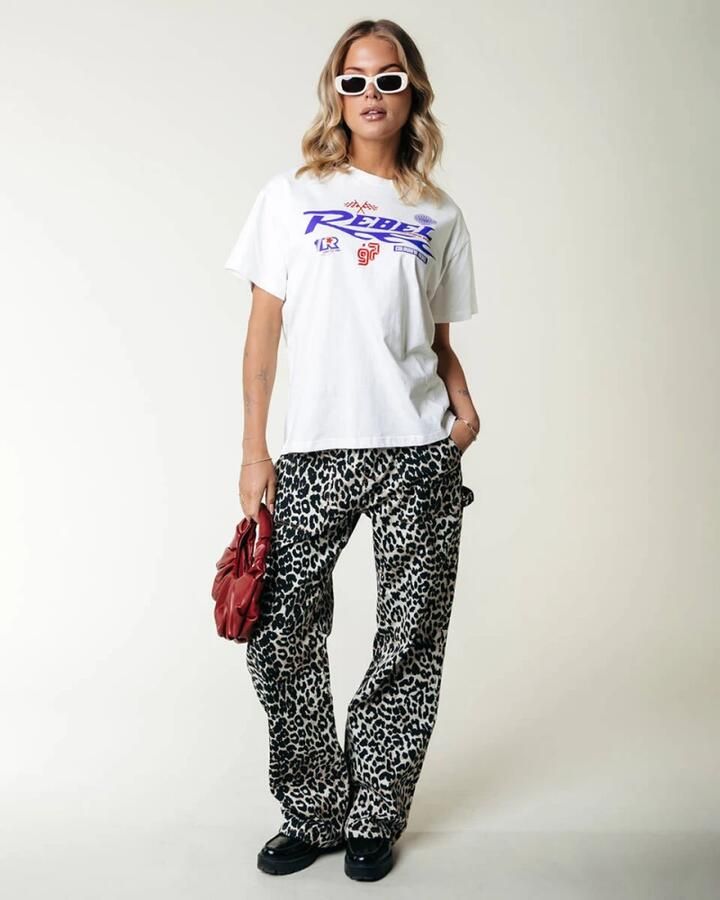 Colourful Rebel Racing Loosefit Tee White Dames - Foto 3