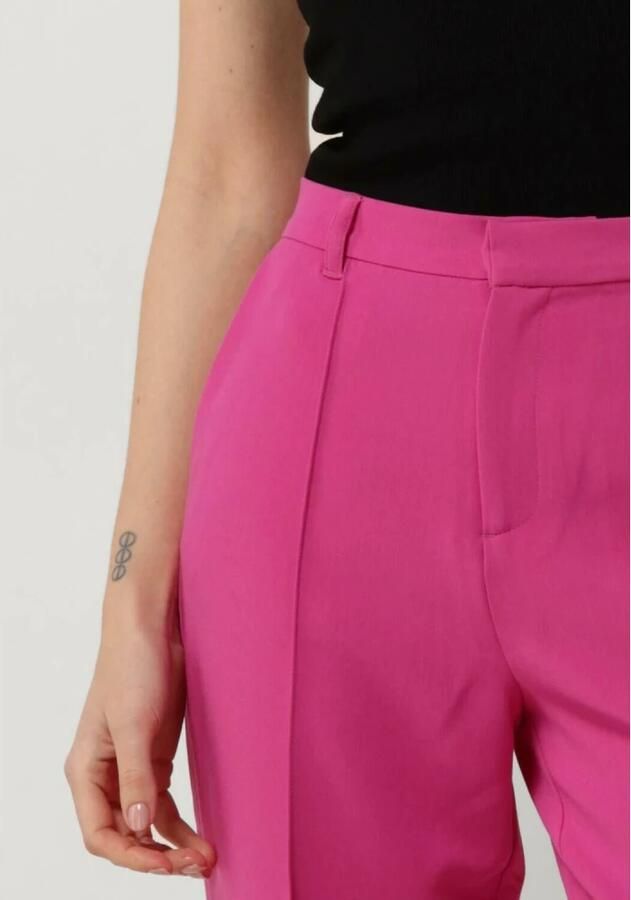 Colourful Rebel high waist straight fit pantalon Rus fuchsia