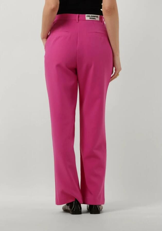 Colourful Rebel high waist straight fit pantalon Rus fuchsia - Foto 2