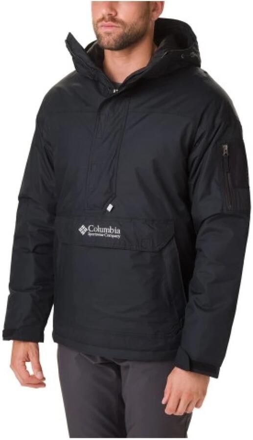Columbia Zwarte Pullover Anorak Jas met Hoge Hals Black Heren - Foto 5