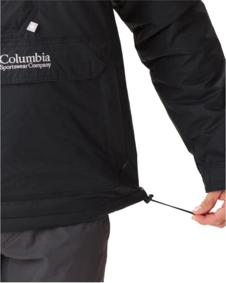 Columbia Zwarte Pullover Anorak Jas met Hoge Hals Black Heren - Foto 3