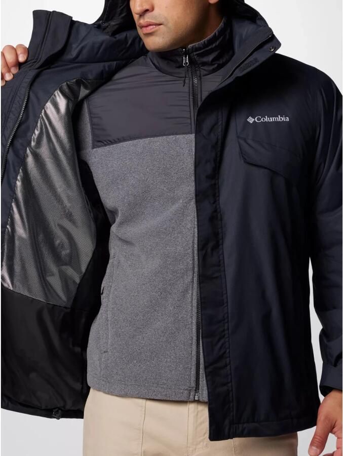 Columbia Outdoor Fleece Interchange Jas Zwart Black Heren