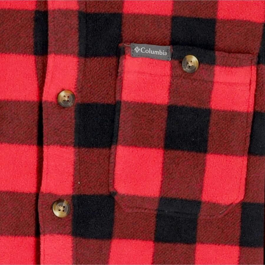 Columbia Rood Geruit Flare Gun Fleece Overhemd Multicolor Heren