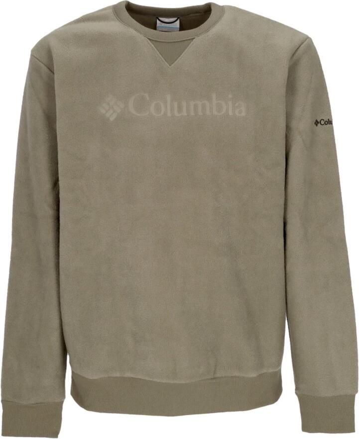 Columbia Steen Groen Fleece Crewneck Sweatshirt Green Heren