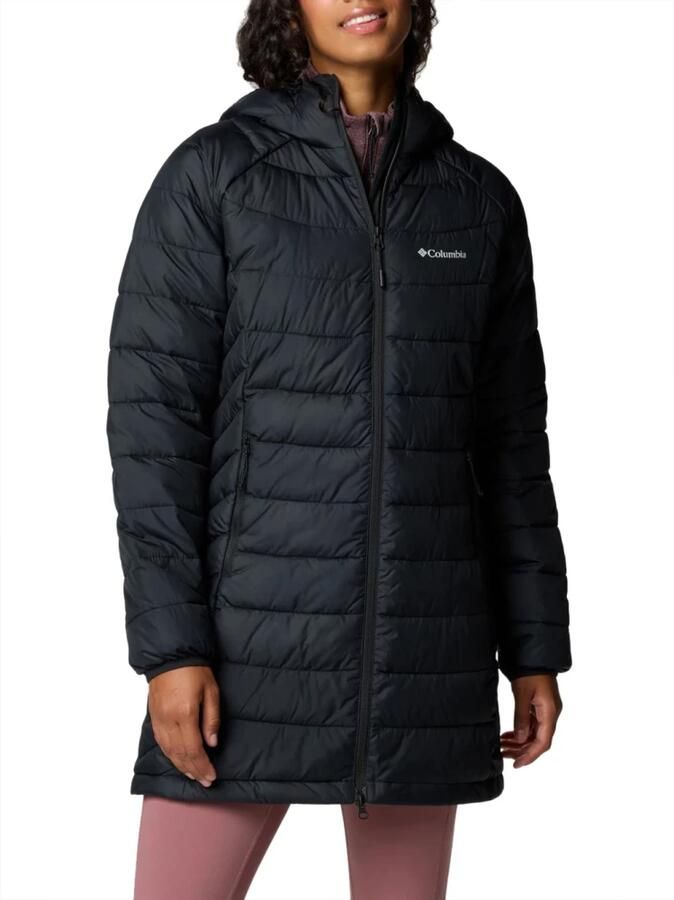 Columbia Zwarte Powder Lite Mid Winterjas Black Dames - Foto 4