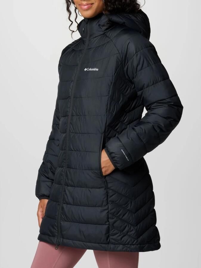 Columbia Zwarte Powder Lite Mid Winterjas Black Dames - Foto 3