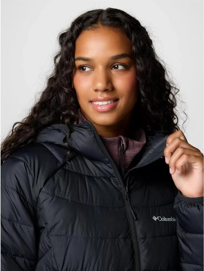 Columbia Zwarte Powder Lite Mid Winterjas Black Dames