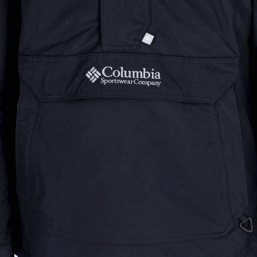 Columbia Zwarte Pullover Anorak Jas met Hoge Hals Black Heren