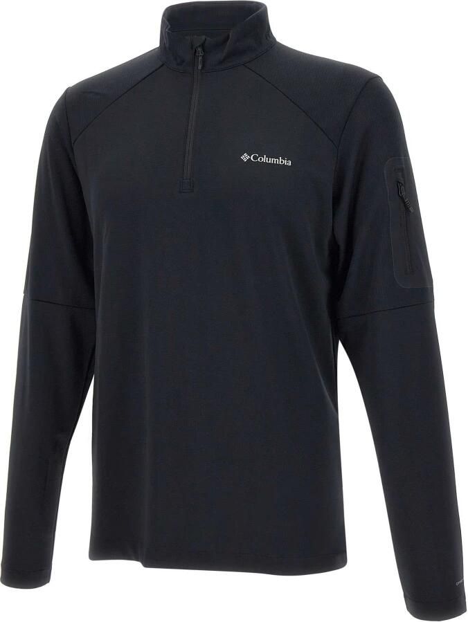 Columbia Zwarte Technische Stof Sweatshirt met Rits Black Heren - Foto 4