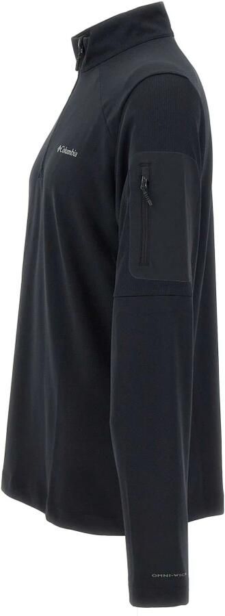 Columbia Zwarte Technische Stof Sweatshirt met Rits Black Heren - Foto 3