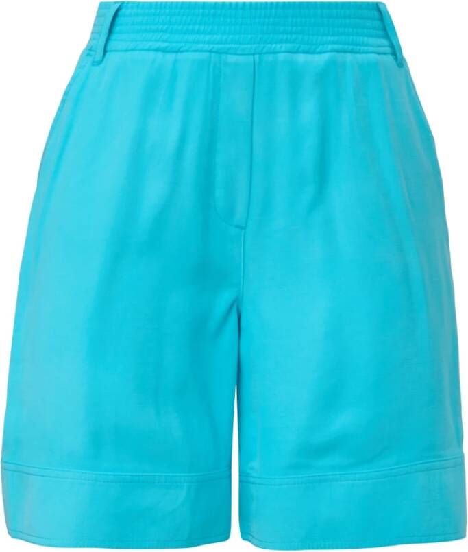Comma Casual Shorts Blauw Dames